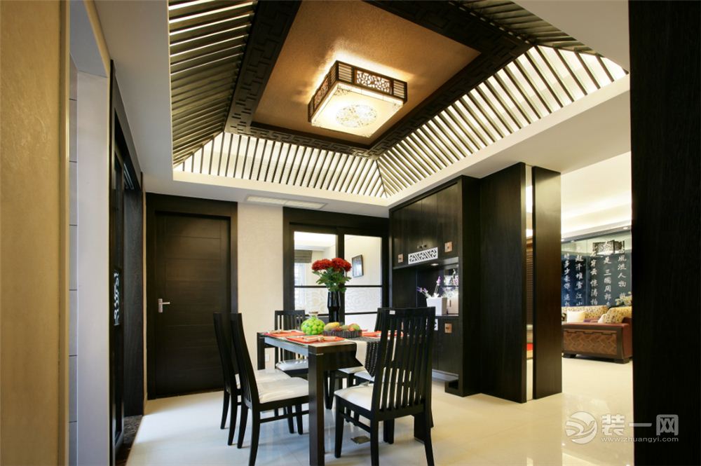 莱茵城 118平 三居室 造价12万 中式风格餐厅