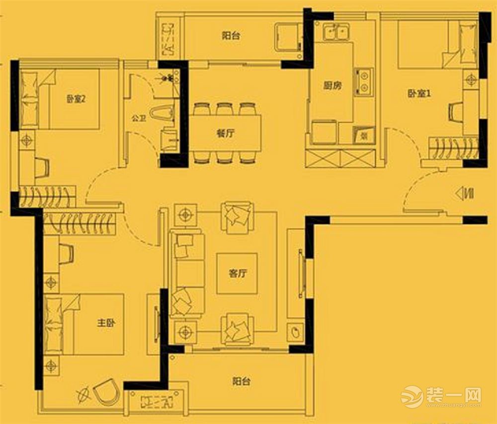 海伦春天101平户型图