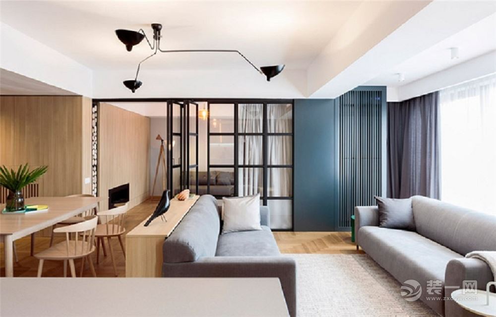 南城印象121平-四居室 造价12万 现代风格客厅