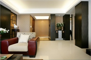 莱茵城 118平 三居室 造价12万 中式风格客厅