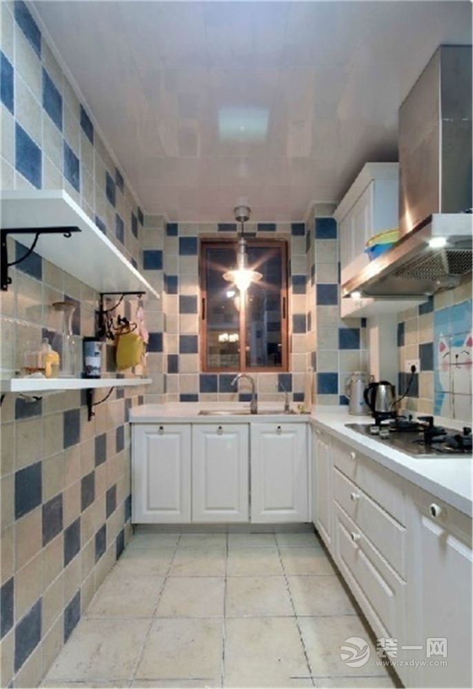 90平米二居室美式风格装修效果图厨房