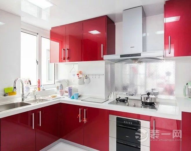 欧也装饰 天润城  51平 一居室 造价 6万 现代简约 厨房装修效果图