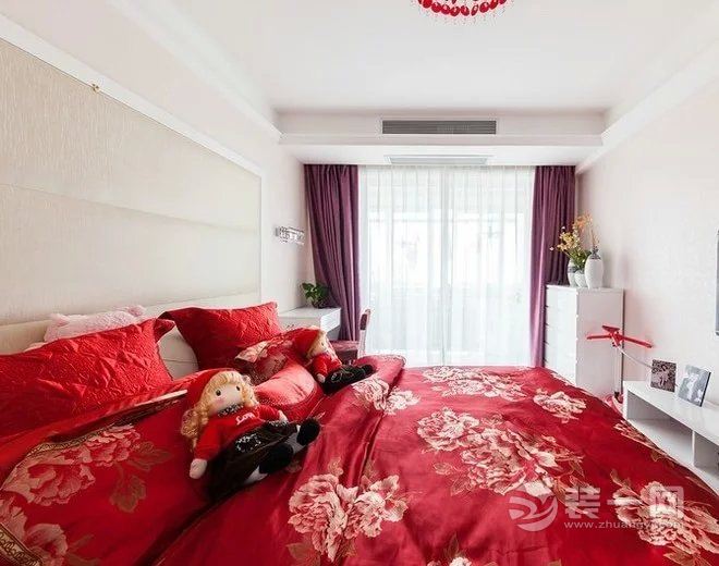 欧也装饰 天润城  51平 一居室 造价 6万 现代简约 卧室装修效果图