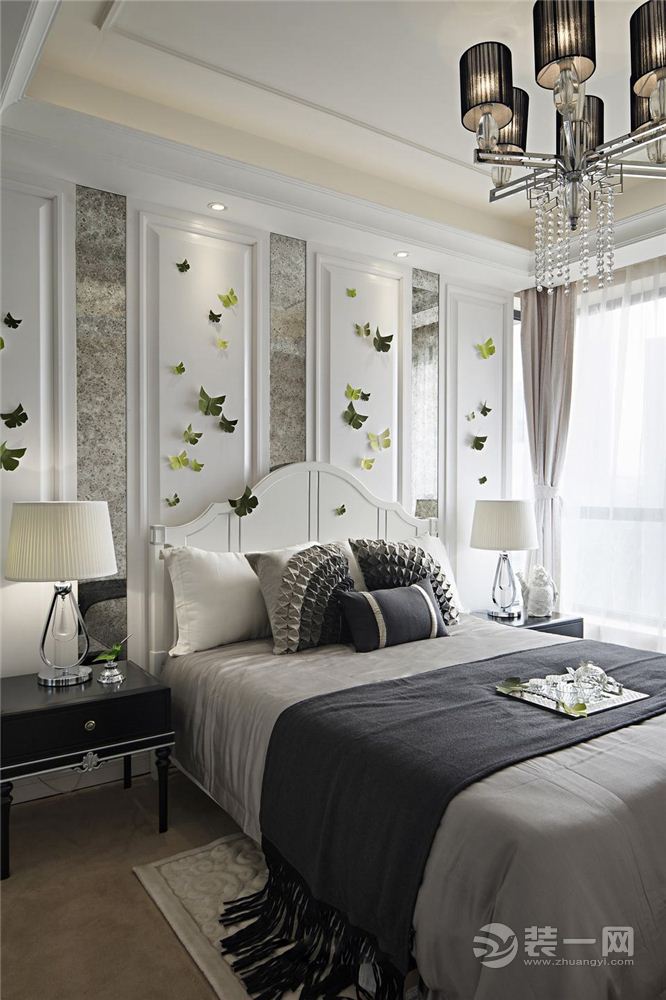欧也装饰 江与城 78平 二居室 造价8万 现代风格 卧室