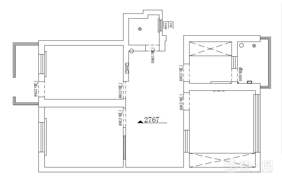 济南干部学校宿舍86平米户型