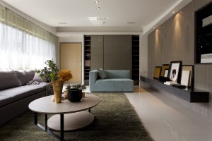 雅宾利花园100平三居室现代风格效果图客厅