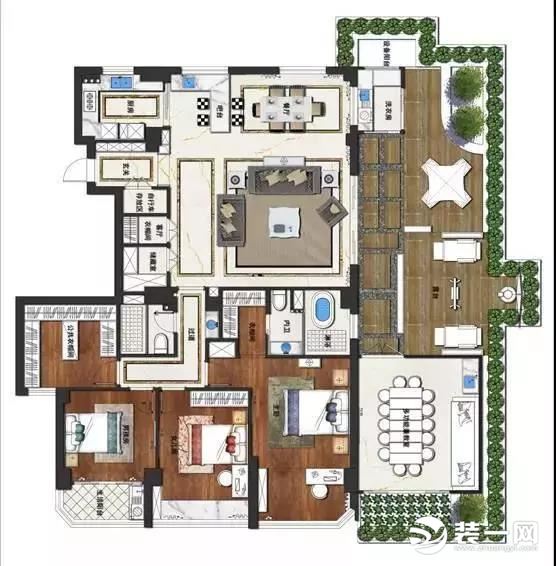 【圣都案例】260m2的新中式，鬧市中的瑰寶！