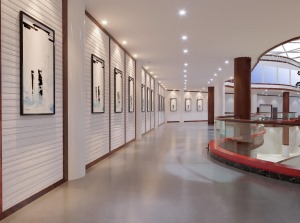 昆明久居装饰东川游客体验馆二楼展览区展示