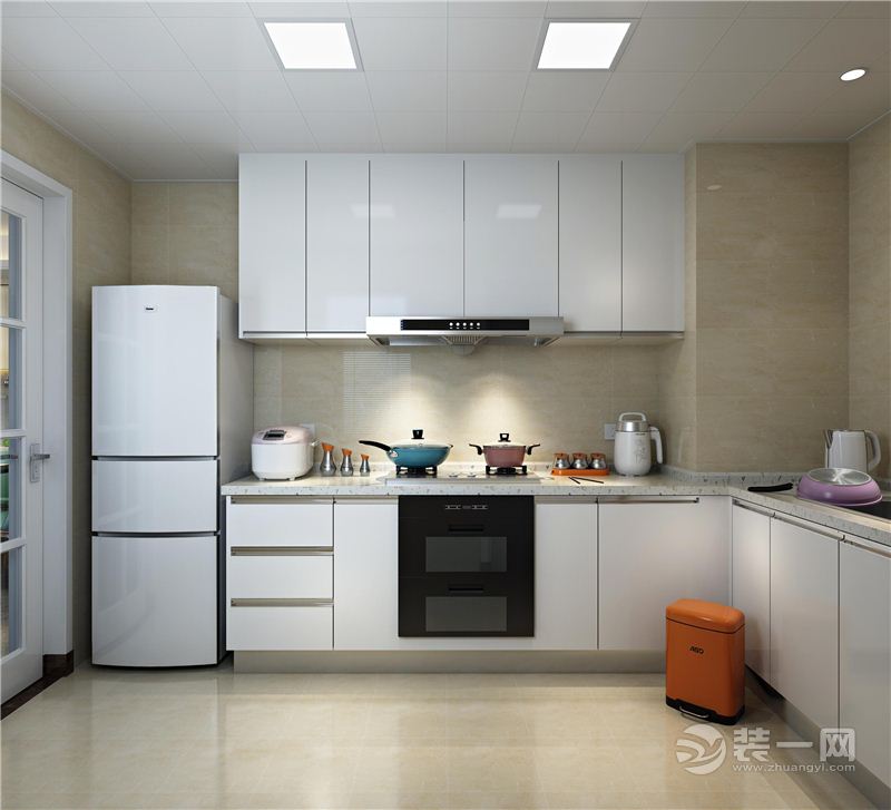 郑州绿城百合155平四居室现代风格装修厨房