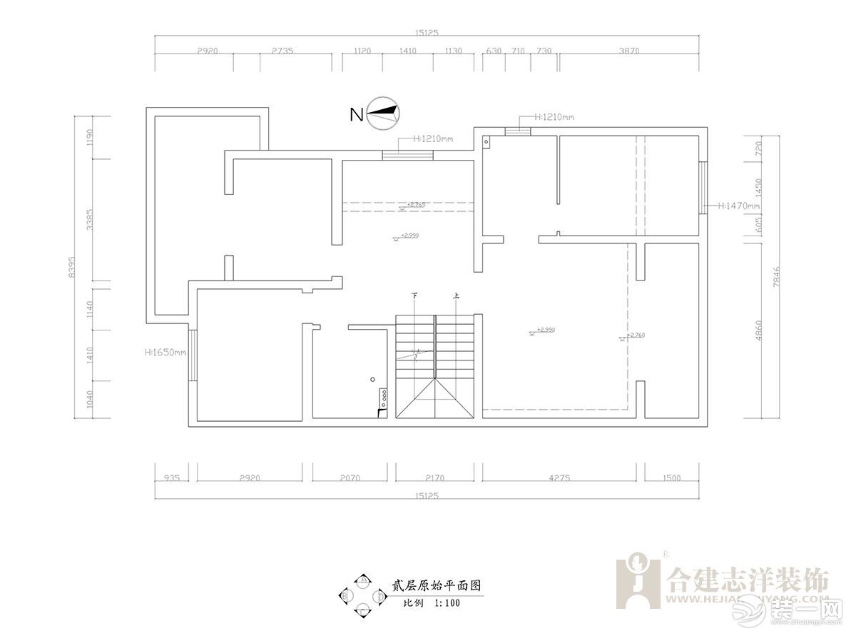 【合建装饰】保利西山林语 | 中式别墅——二层原始图