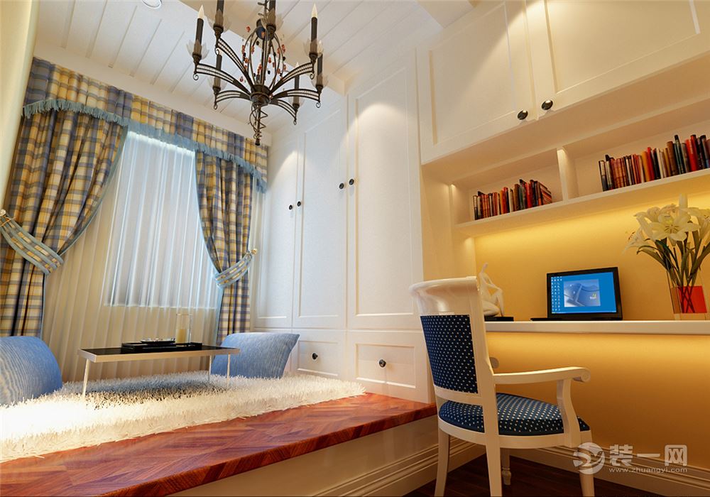 首尔甜城美式风格两居室装修效果图