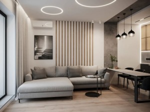 创邸设计&海尔智家70㎡的现代风小公寓
