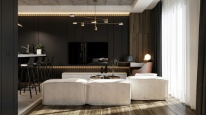 創邸設計&海爾智家36m2黑色系公寓，極致品質生活