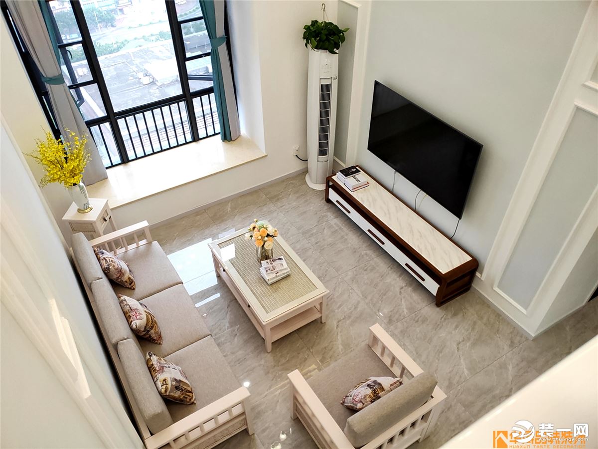 洛阳敏捷绿湖国际城现代风格116平米设计方案 客厅沙发效果图_装信通网