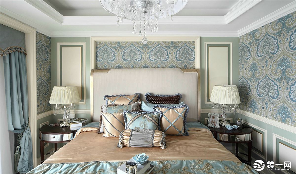 卧室的设计，经典的欧式风格，感受舒适空间的惬意与浪漫、