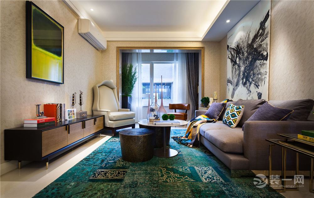 横大雅苑-79平 二居室 造价8万 北欧风格鉴赏客厅
