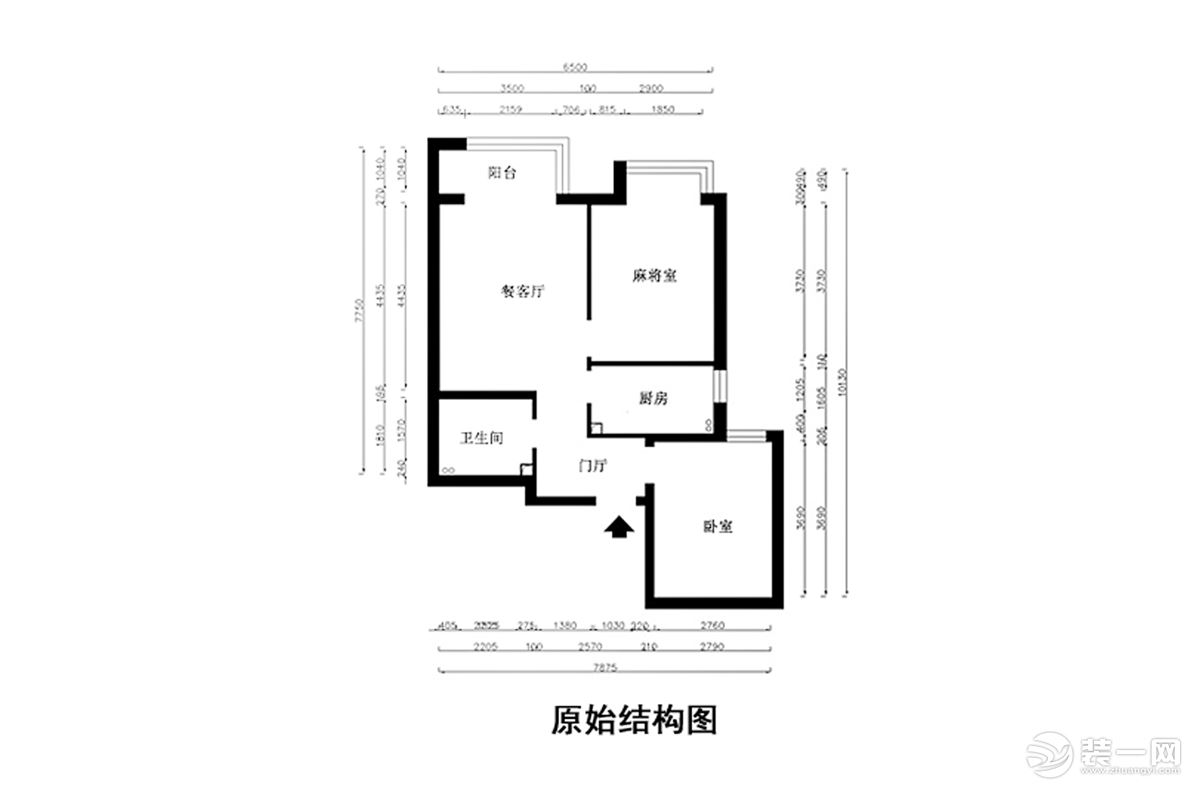 此戶型為建筑80平，2居室，居住需求為2個老人居住，；老人業(yè)余愛好打麻將。