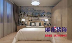 哈尔滨领域佳境110平米三居室混搭风格卧室