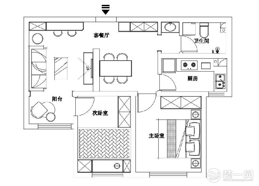 午山社区    75㎡   北欧风格