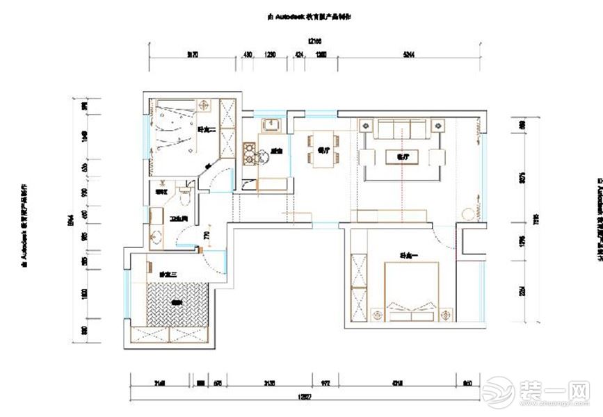 绿城蘭园    105㎡   现代简约风格