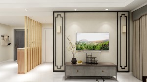 青岛午山社区75㎡二居室新中式风格