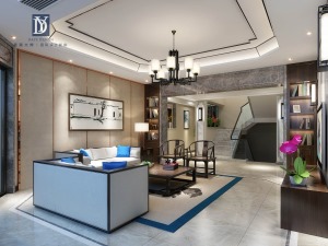 香港大烨别墅设计 | 奥兰多小镇420方——新中式