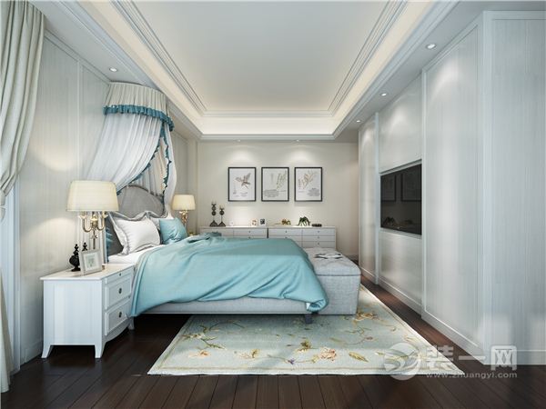 350平别墅美式风格卧室装修效果图