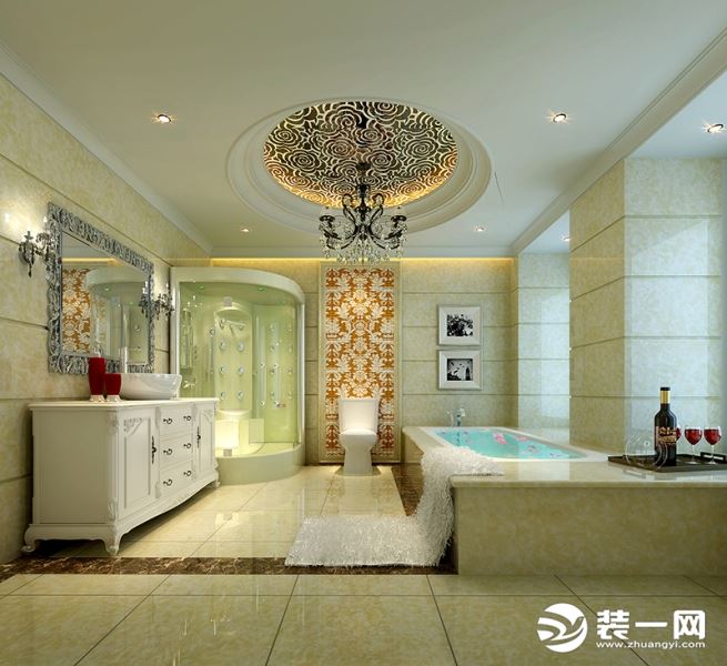 惠州浩天装饰227欧式效果浴室效果图