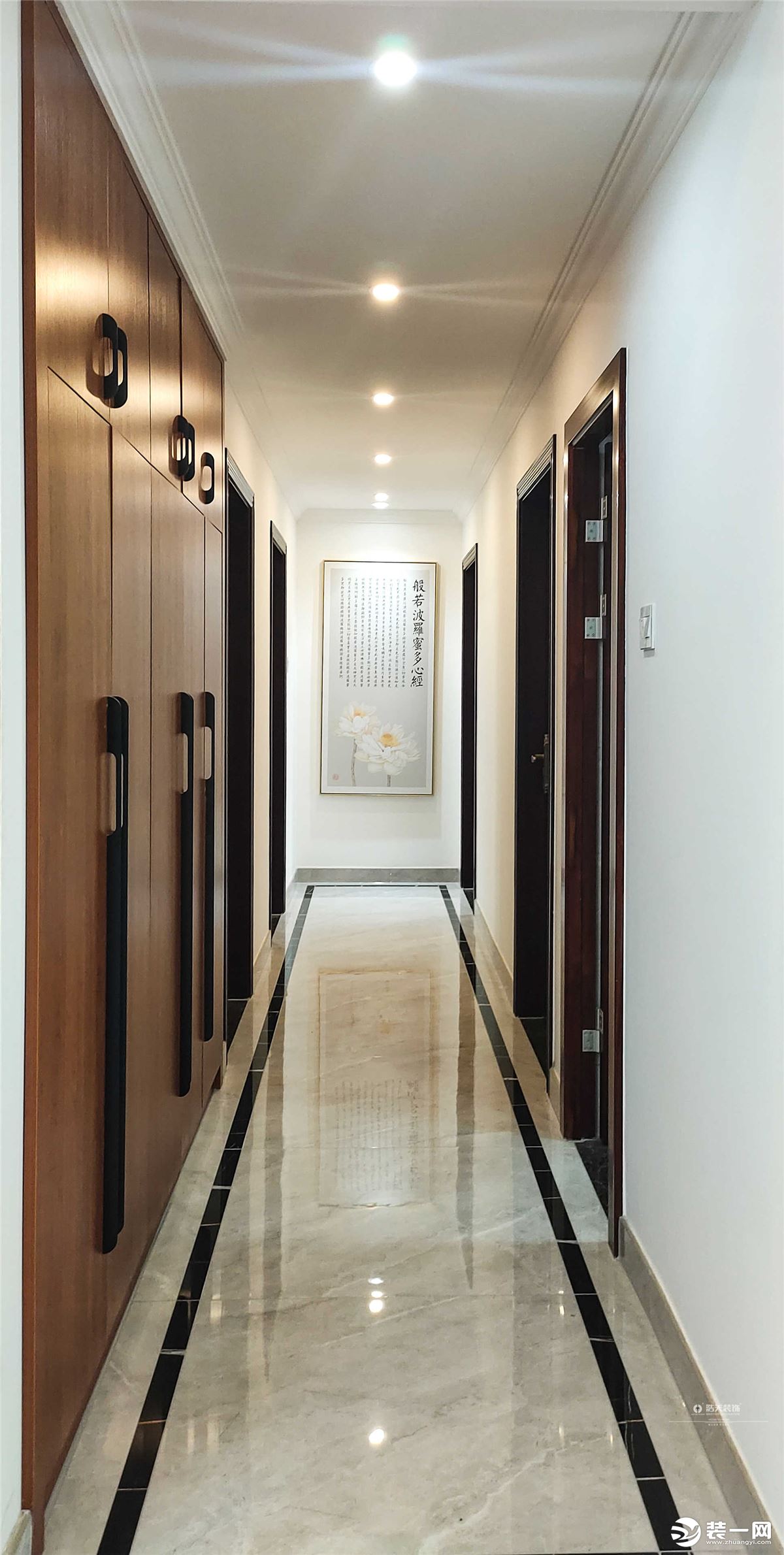 惠州浩天装饰梵高的花园高148新中式欣赏案例——走廊