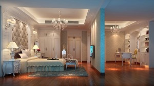 惠州浩天裝飾別墅285平方歐式風格房間效果圖