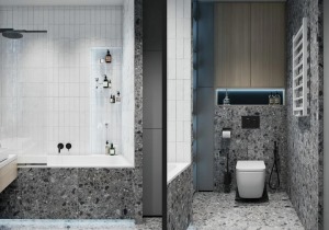 惠州浩天装饰上观国际——浴室效果图2