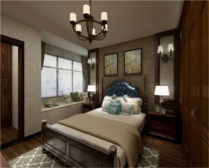 美的家鸿馆整装--和泓江山国际-美式-卧室