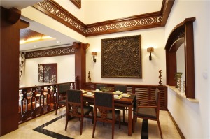 美的家鸿馆整装--棕榈泉-东南亚-餐厅