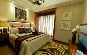美的家鸿馆整装--赛洛城-东南亚-卧室