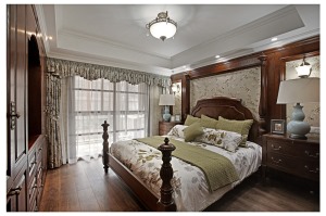美的家鸿馆整装-棕榈泉-美式-卧室