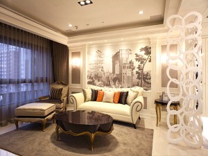 北京生活家—— 混搭风格-126平米三居室装修设计（模式口中里）