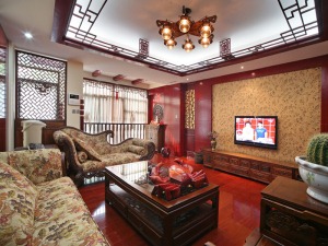 北京生活家—— 中式风格-115平米三居室装修设计（流星花园三区）
