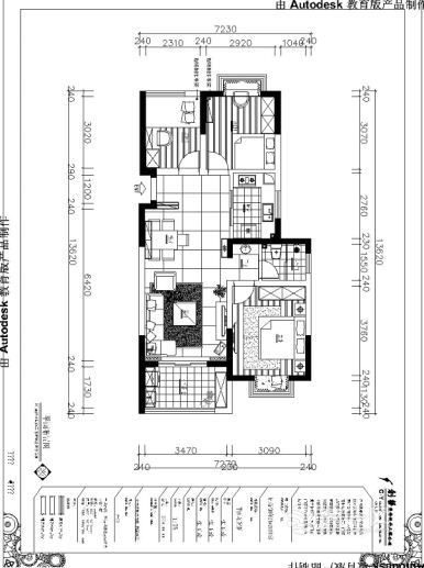 创艺装饰  中铁品园  109平 三居室 造价11万 现代简约   户型图