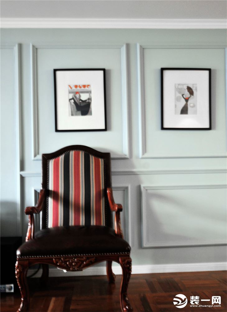 成都丰立装饰龙城一号96平三居室美式风格实景案例--椅子