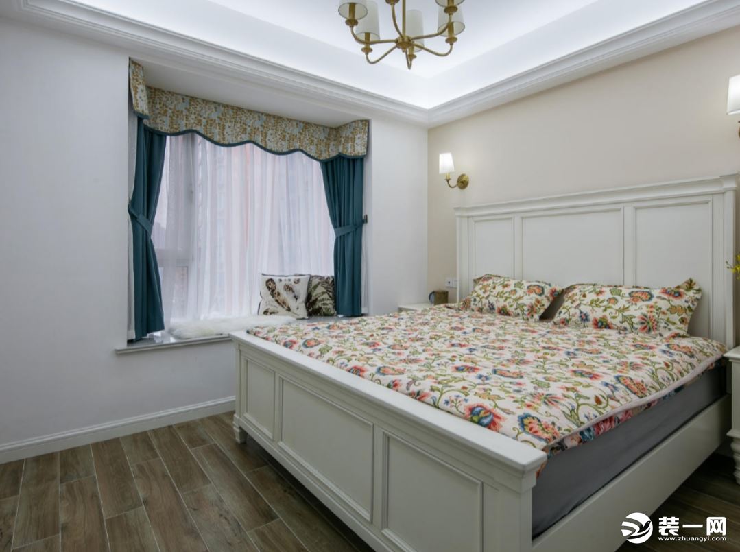 卧室  【丰立装饰】135平米现代美式风格实景案例造价14.1万