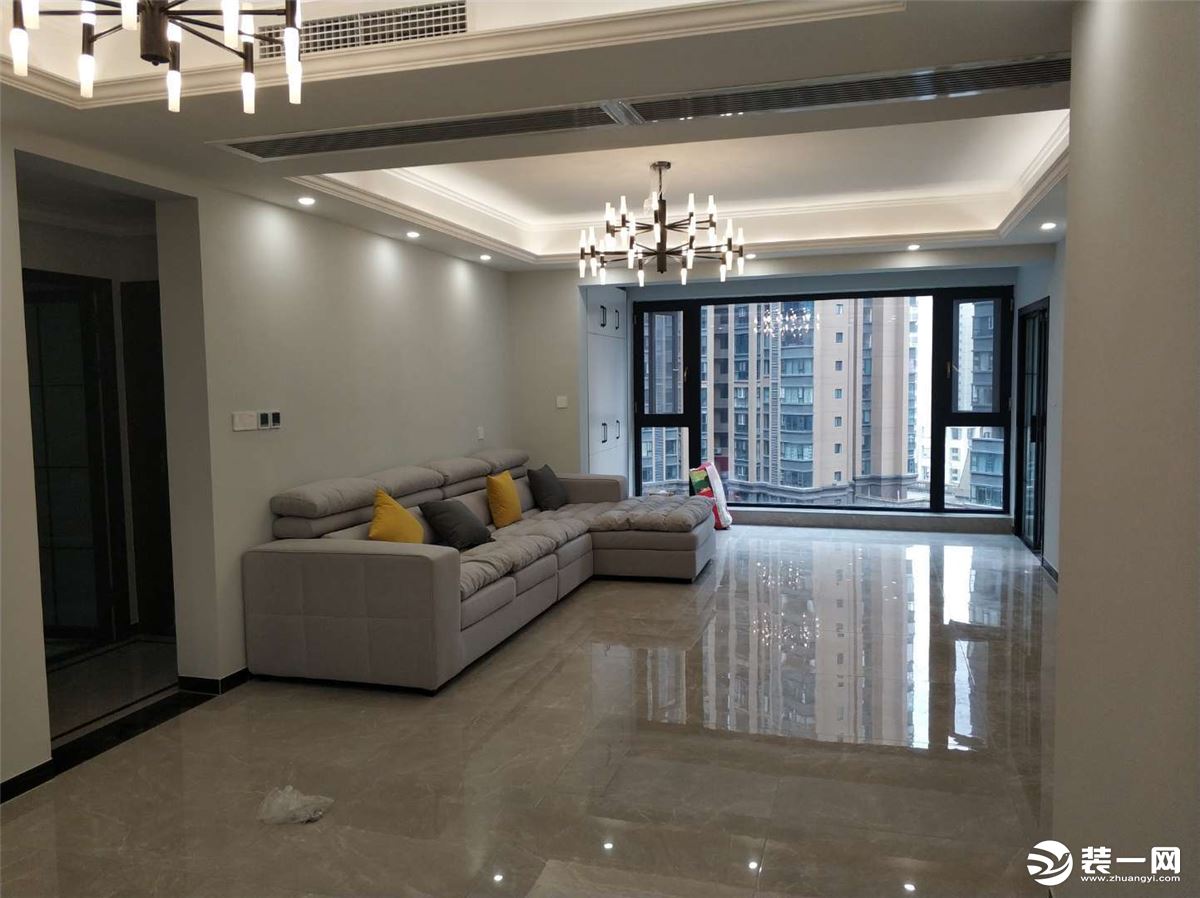 【丰立装饰】109平米三居室现代风格造价14万--客厅
