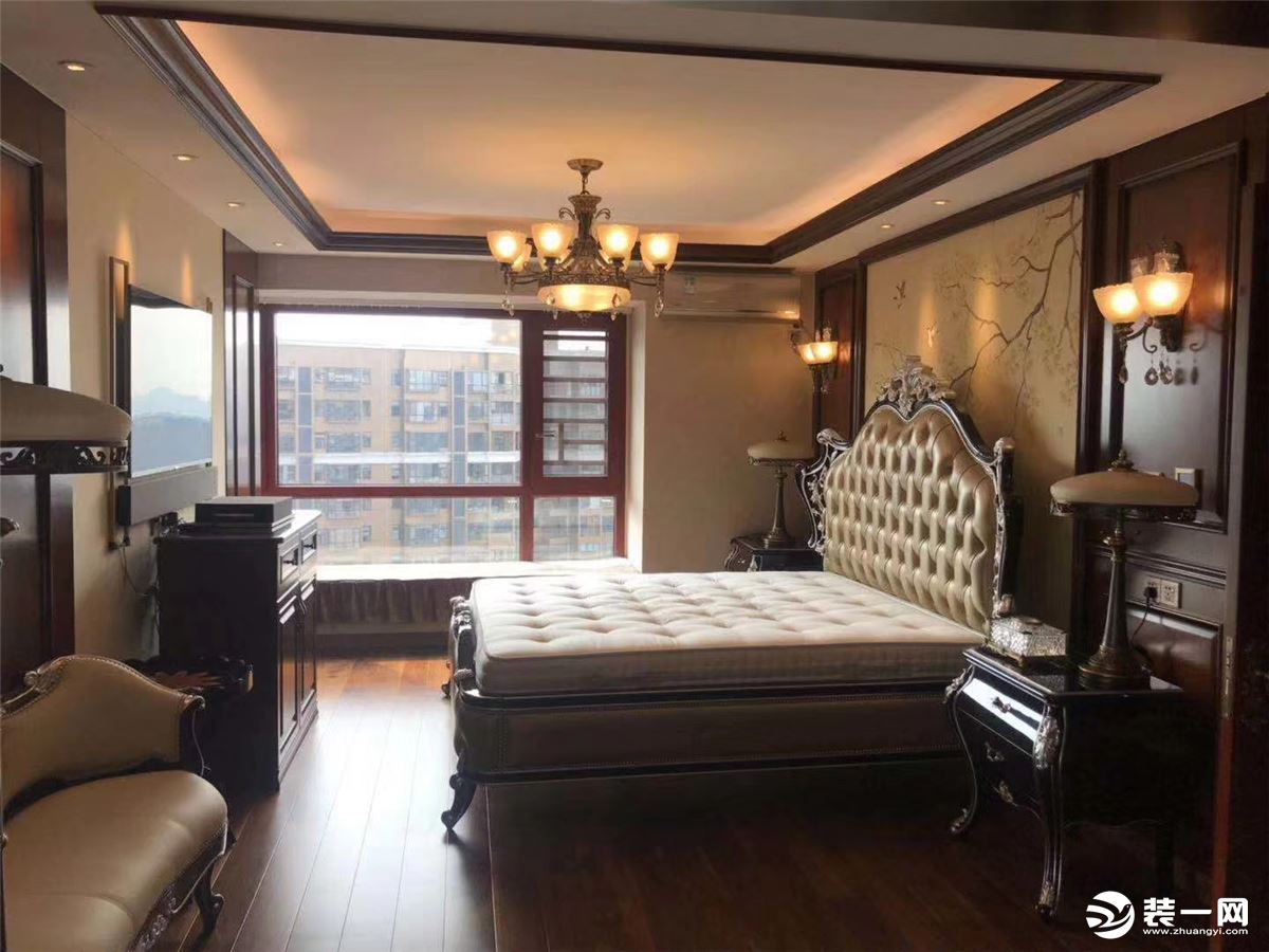 【丰立装饰】160平奢华古典欧式完工效果--卧室