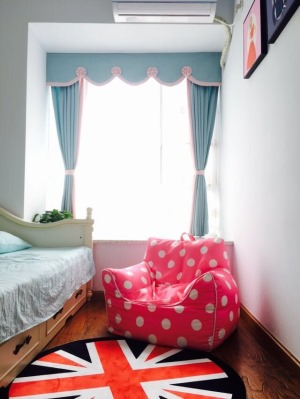丰立装饰绿地城88平地中海风格实景案例--卧室