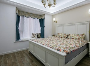 卧室  【丰立装饰】135平米现代美式风格实景案例造价14.1万