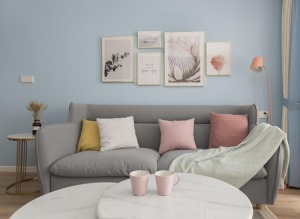 沙发、客厅  【丰立装饰】95平现代风格实景拍摄图片