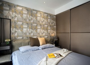 【丰立装饰】100平米三居室北欧风格实景拍摄  卧室