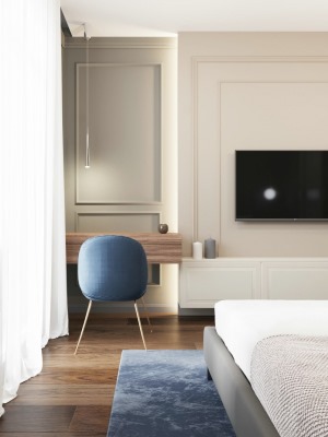 【丰立装饰】150平三居室现代轻奢风格赏析--卧室