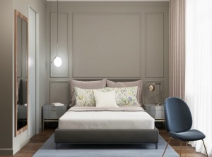 【丰立装饰】150平三居室现代轻奢风格赏析--卧室