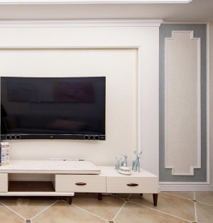 【丰立装饰】115平简美风格案例赏析--电视墙
