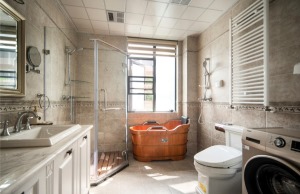 【丰立装饰】180平米现代美式案例赏析--卫浴